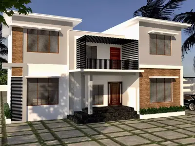 3D Modern house  3D model purchase