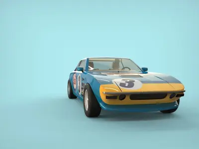 Car classic Argentino 3D model