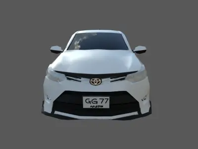 Vios 2013 Low-poly 3D model