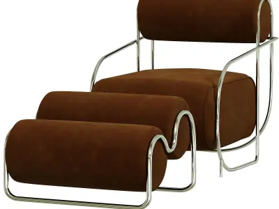 Italian Luxury Relax Chair 3D model