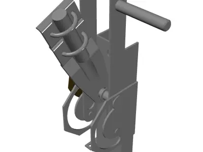 Medium voltage disconnecting switch - RLZ-30 Free 3D model