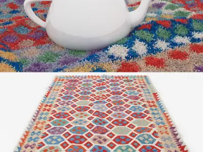 Rugs No 136 Low-poly 3D model