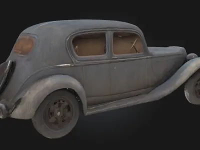 Amphibious Classic  Vintage Dual-Terrain Vehicle 3D model
