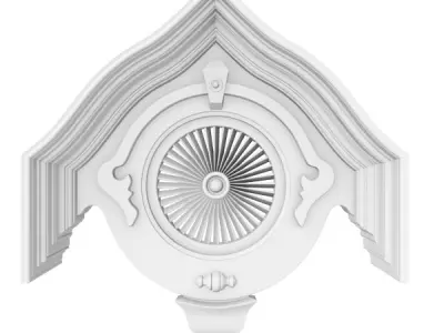 Gable Vent Style 1 3D model