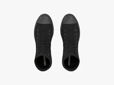 Chuck Taylor All Star Classic High Top Mono Black 3D model