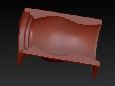 Concrete Vase Mold 3D print model H25cm 3D print model