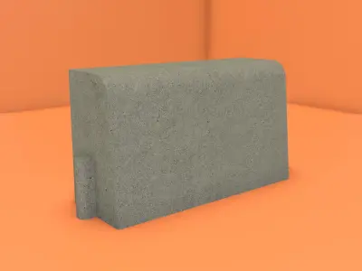 Different Type Of Curb Free low-poly 3D model