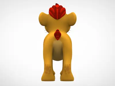 Kion Cub Low-poly 3D model