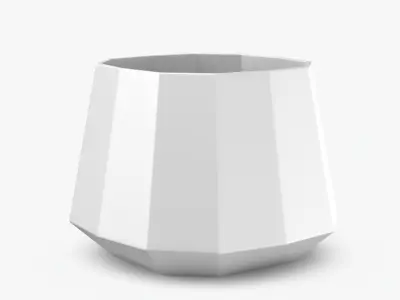 Tiffany wide tapered vase 3D model