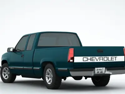 Chevrolet Silverado Extended Cab 3D model