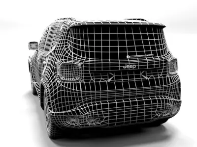 JEEP REGENADE Low-poly 3D model