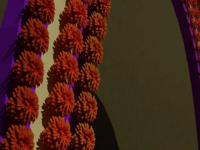 corona para altar dia de muertos 3D model