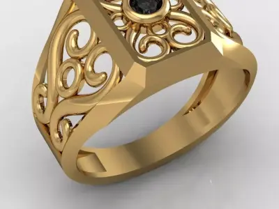 50 plus Mens Luxury Ring Collection  3D print model
