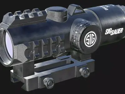 SIG SAUER BRAVO 5 Low-poly 3D model