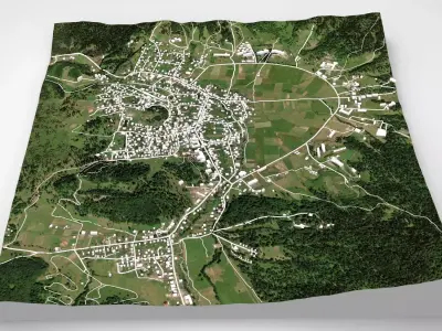 Cityscape Bakuriani Georgia 3D model