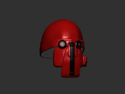 helmet high poly sculpt 3d printable  3D model 15