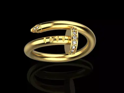 Nail Ring 90131 3D print model