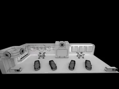 Booth Exhibition Stand a108a 3D model