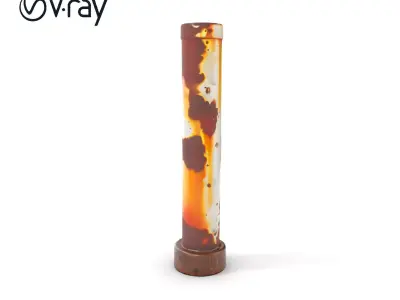 Rusty Pipe Model Pack with Detailed Textures Low-poly 3D model