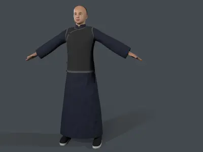 farmer avatar Low-poly 3D model
