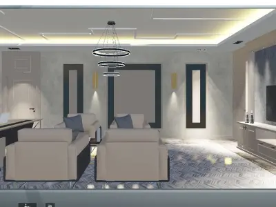 Modern Office Interior 3D 3D model