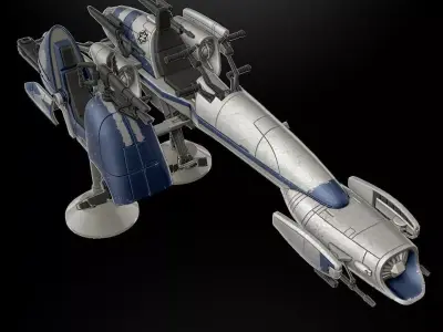 BARC Speeder with Sidecar One12 Scale kit 3D STL Files 3D print model