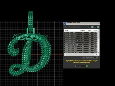 D pendant Crown of Thorns 3D print model