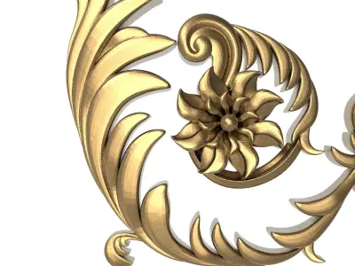 decorative pattern ready for 3D printing 3D model 6