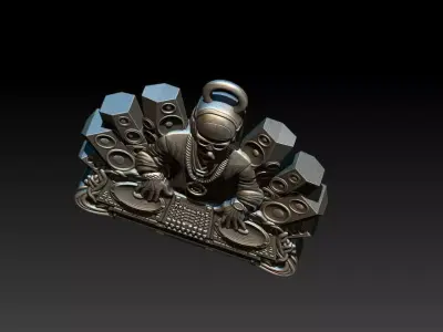 3D DJ Model - STL - OBJ - ZTL 3D print model