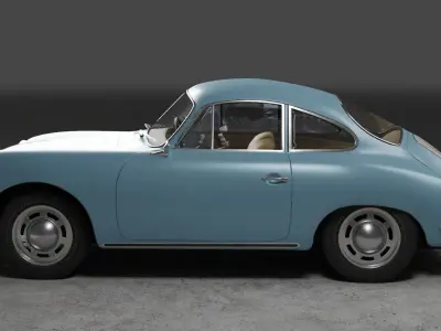 Car Porsche 356 C 3D model