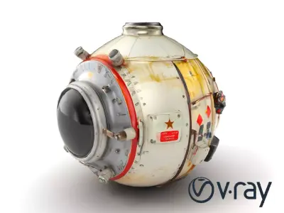 Vostok-1 Spacecraft Descent Module model pack Low-poly 3D model