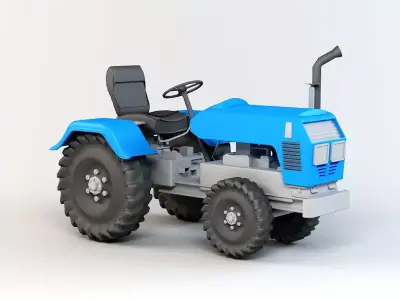 Tractor 3D Model-26 Low-poly 3D model