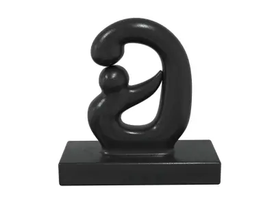 abstract sculpture Low-poly 3D model 3