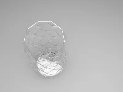 Vase With Diamonded Rhombus 3D model