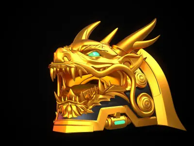 Dragon Shoulder Files 3D model