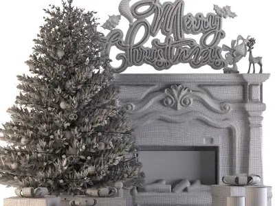 Christmas Set 3D model purchase