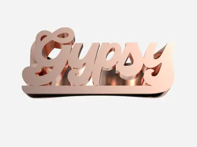 Custom Name Ring  3D print model