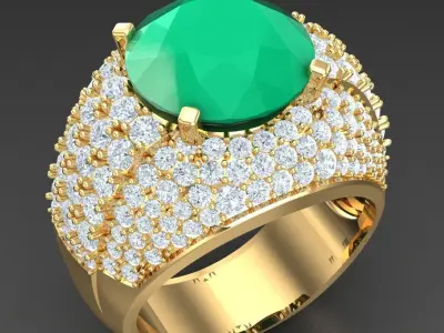 Luxury Men Rings Designs 6MR061 3D print model