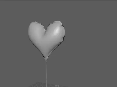 BALLOON I LOVE YOU Low-poly 3D model