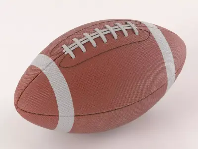 American Football Ball 3D model