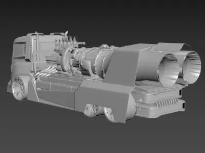 Truck KaMaz  3D model