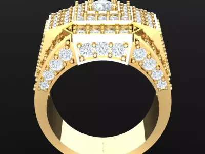 Luxury Men Rings Designs 5MR017 3D print model