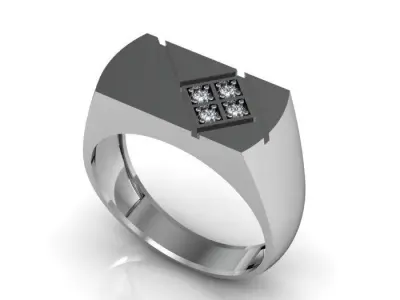 man ring 3D print model