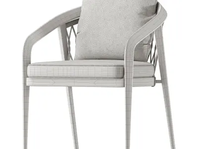 sette garden rako chair 3D model