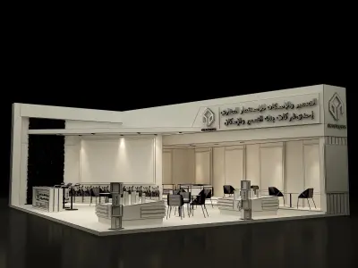  Booth Exhibition Stand a281  3D model