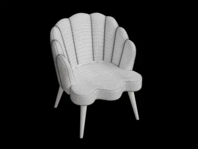 Folsom Armchair 3D model