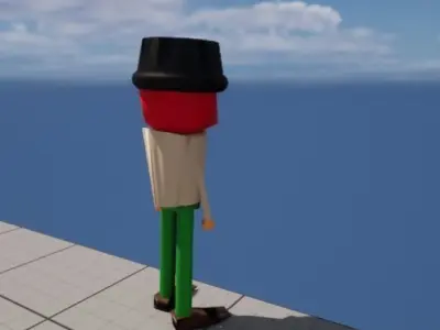 Adam Character Free low-poly 3D model