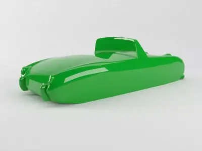 The silhouette of the car 1958 Austin-Healey Sprite MkI 3D print model