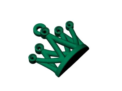 Crown pendant 3D print model purchase