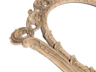 Frame-031 gold ornate mirror 3D model